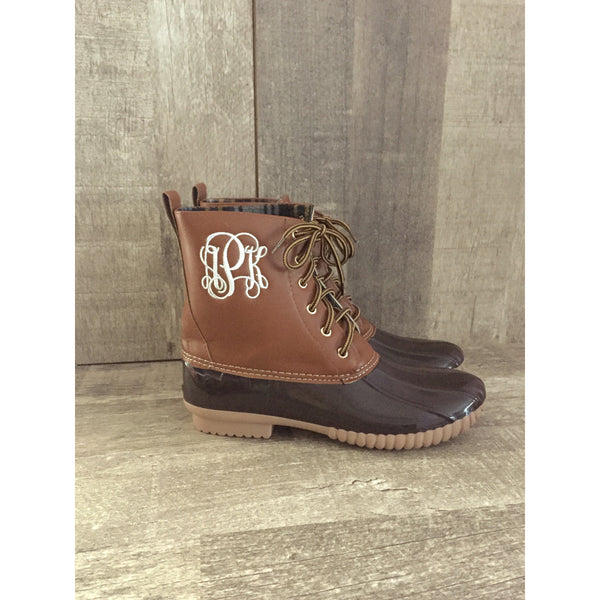 monogrammed duck boots i love jewelry