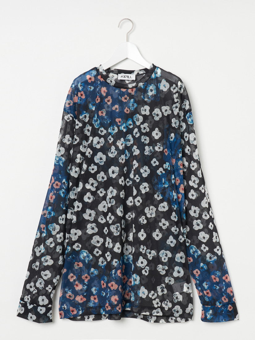 《KIDILL》LONG SLEEVE POLYTEE-TEXTILE DESIGN BY MAYASHIBASAKI