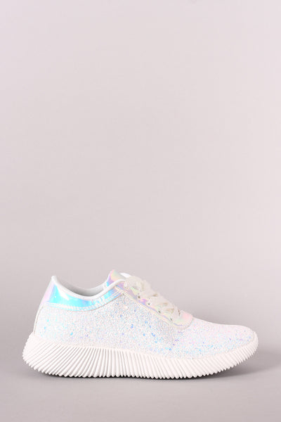 glitter ridge sneakers