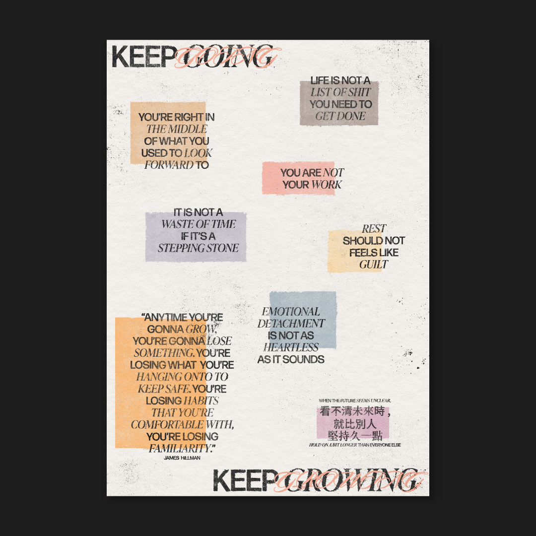 Keep Going Keep Growing | Art Print