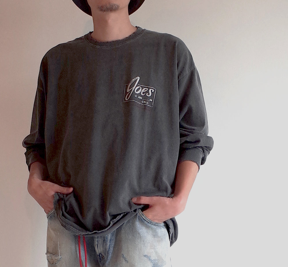 最高の品質の最高の品質のANCELLM 23AW EMBROIDERY LS T-SHIRT