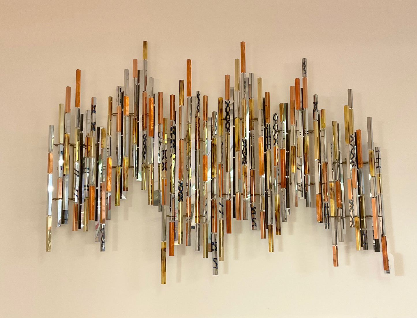 RH BERGER 1982 SIGNED METAL WALL SCULPTURE