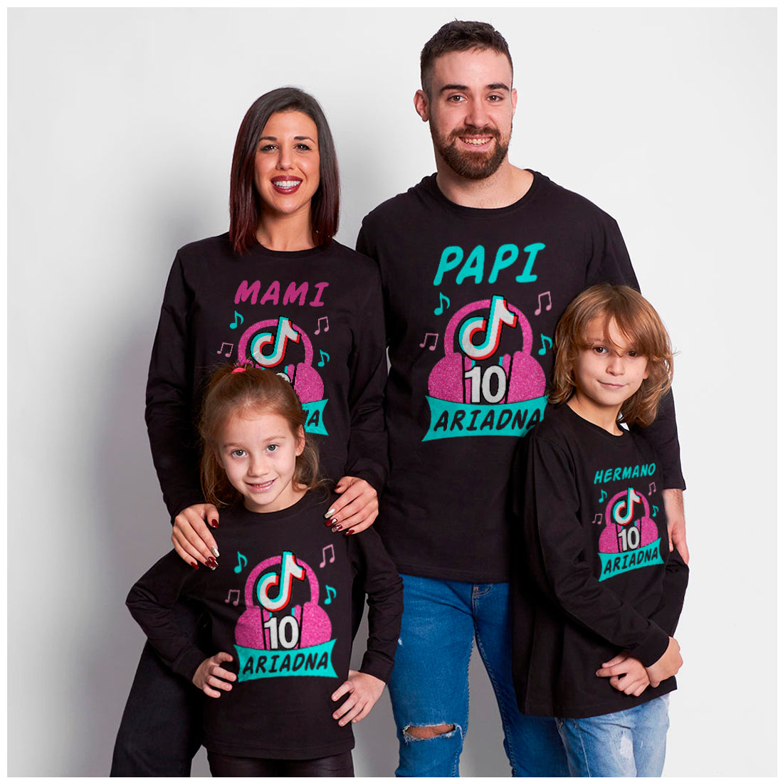 Camisetas familia tik tok –