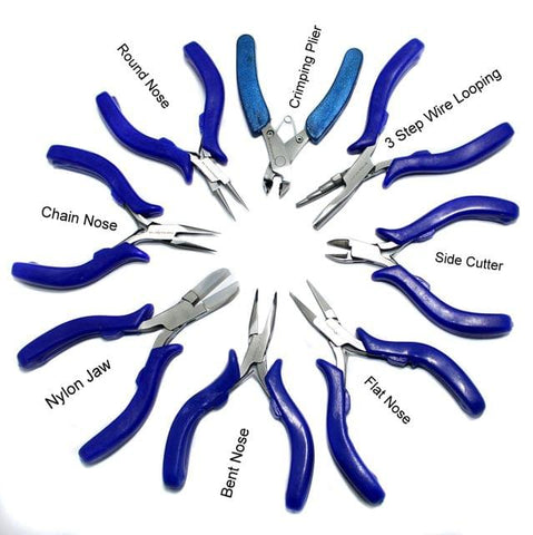 Buy Professional Stone Chain Pliers silk crimp Ring clasps / DIY Jewelry Set  Online in India 