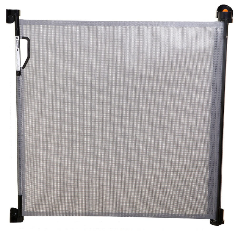 dreambaby retractable gate grey