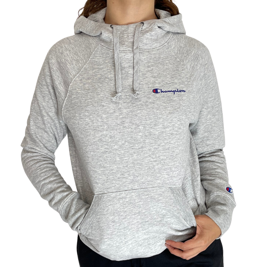 Inhalar Acuerdo Lo dudo Sudadera Champion Gris Logo Mujer | pamso.pl