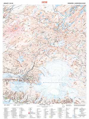 Hiking map Landmannalaugar