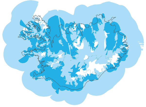 Iceland mobile coverage map 2017