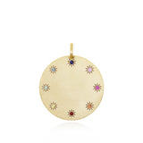 Big Round Token + Multicoloured Sapphires