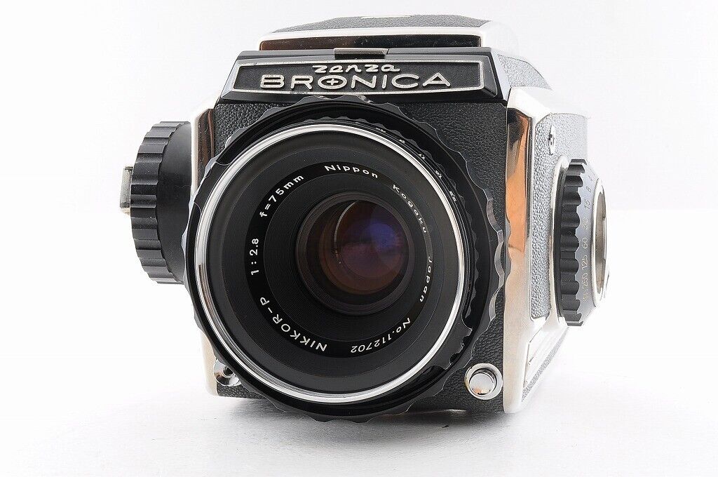 BRONICA MODEL C 6X6 Medium Format Camera NIKKOR-P 75mm f/2.8 Lens