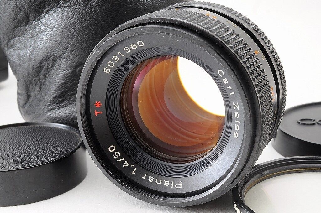 Contax Carl Zeiss Planar T 50mm f/1.4 AEJ MF Lens Black CY Mount [Near Mint]