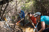 Digging deep on the Coal Pit Spur Track, Craigieburn. Photo: Dave Mitchell