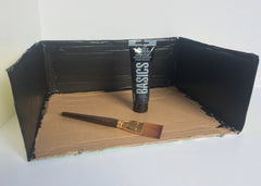 DIY Graveyard: Painting the cardboard box