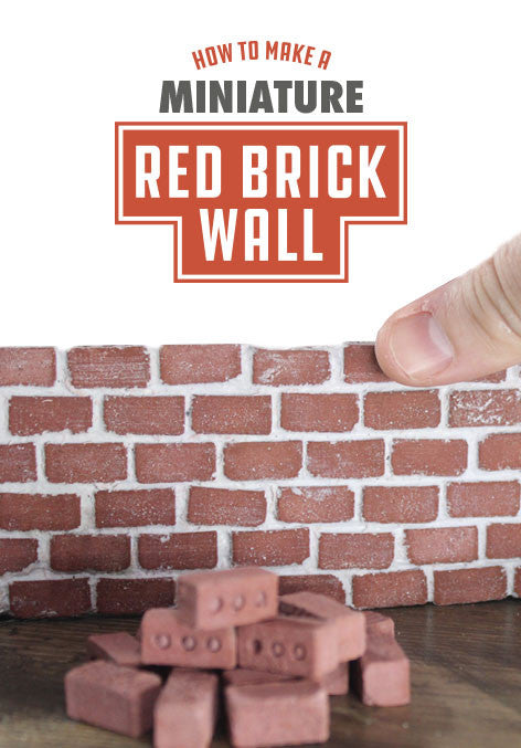 mini red brick wall how to