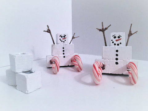 mini materials 25 mini diys of christmas skiing candy cane snowman