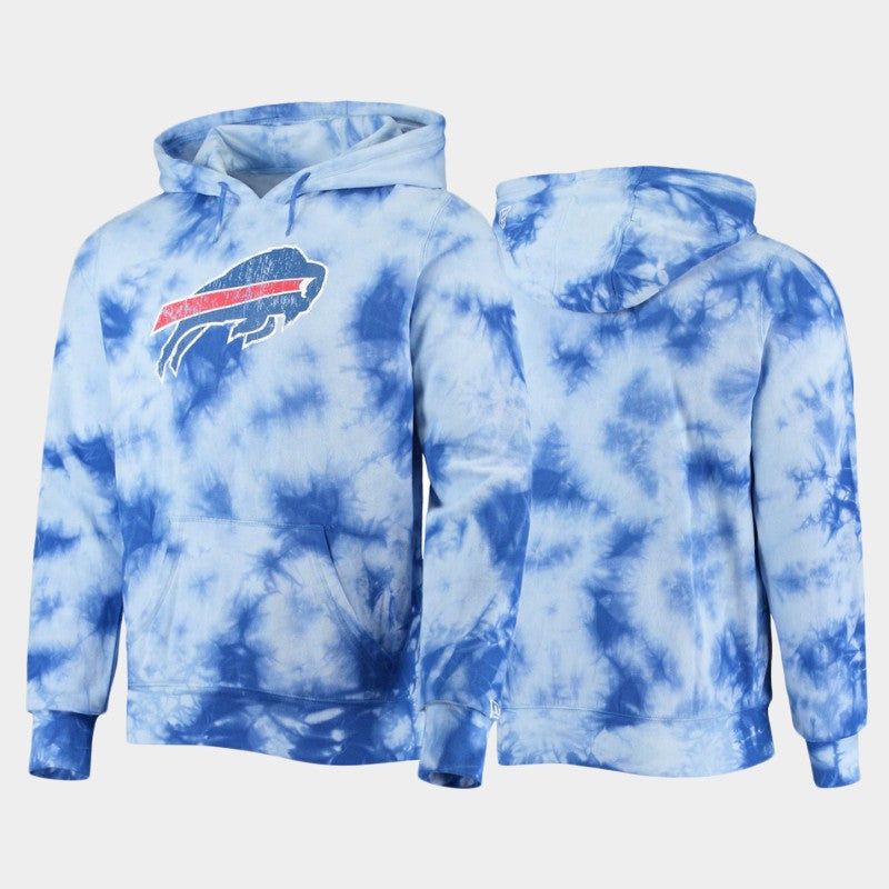 Hand Crafted, Tops, Handmade Buffalo Bills Tie Dye Hoodie