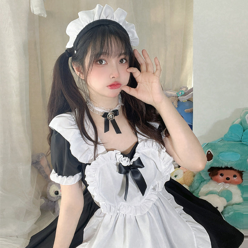 メイド服 コスプレ フルセット ロリータ ゴスロリ セクシー 仮装