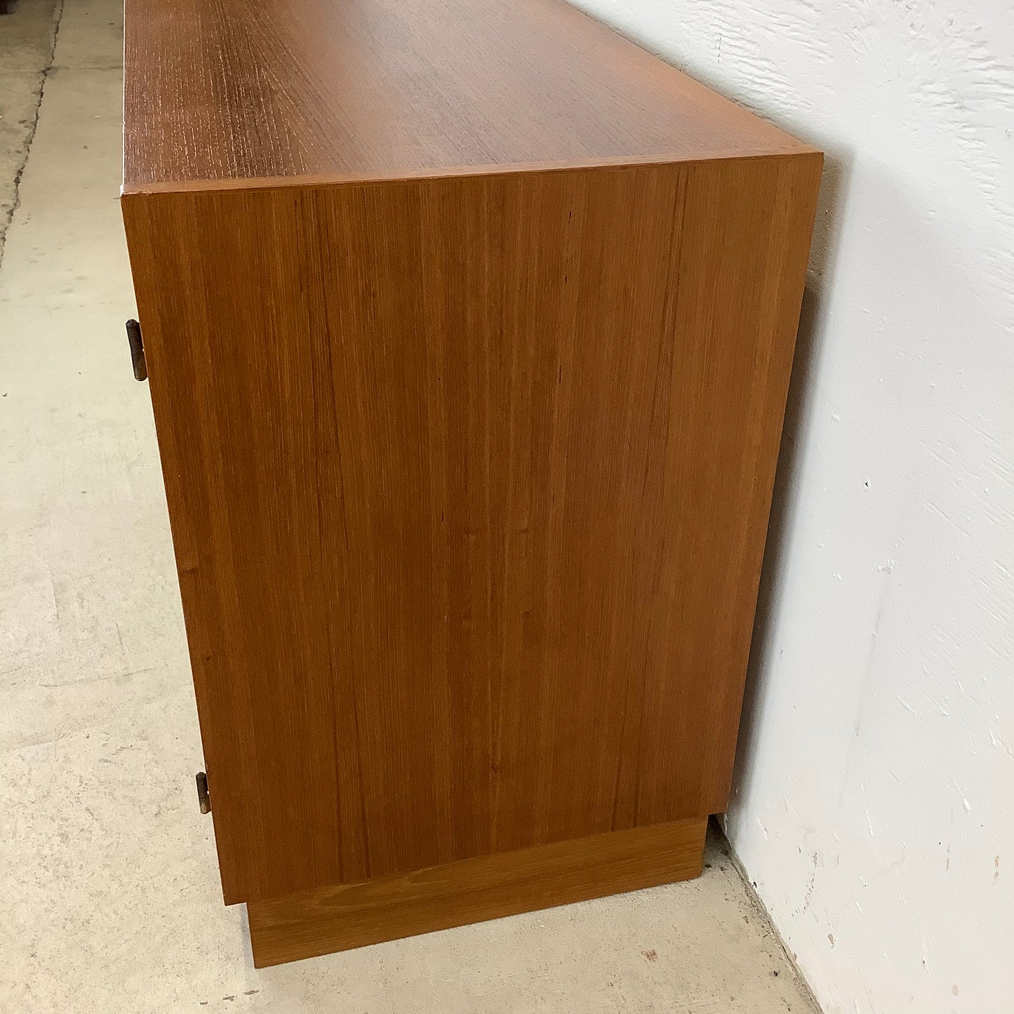 Scandinavian Modern Teak Office Cabinet With Lock