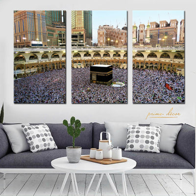 Kaaba (3 Panel) Islamic Wall Art