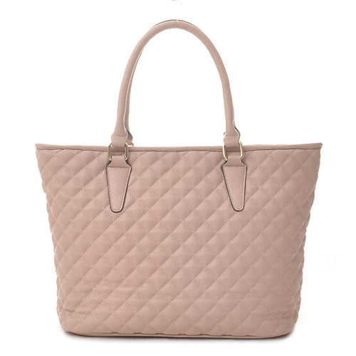 pink quilted bag