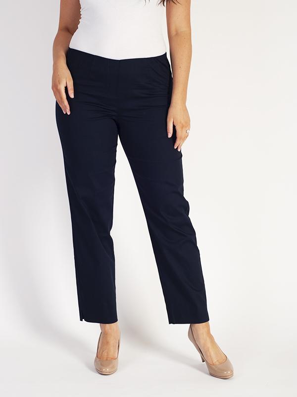 Navy Stretch Cotton Trouser