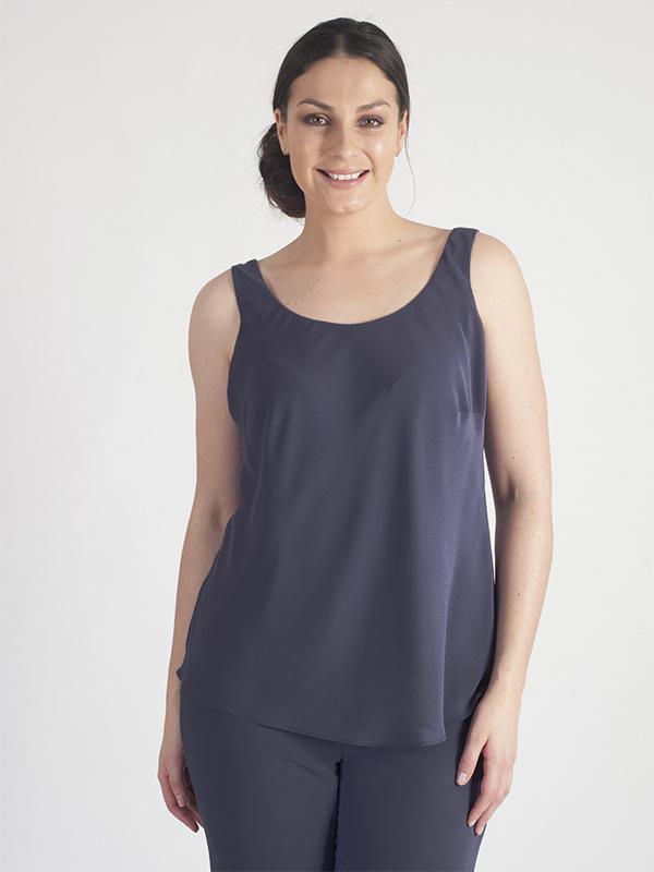 Pewter Chiffon Camisole