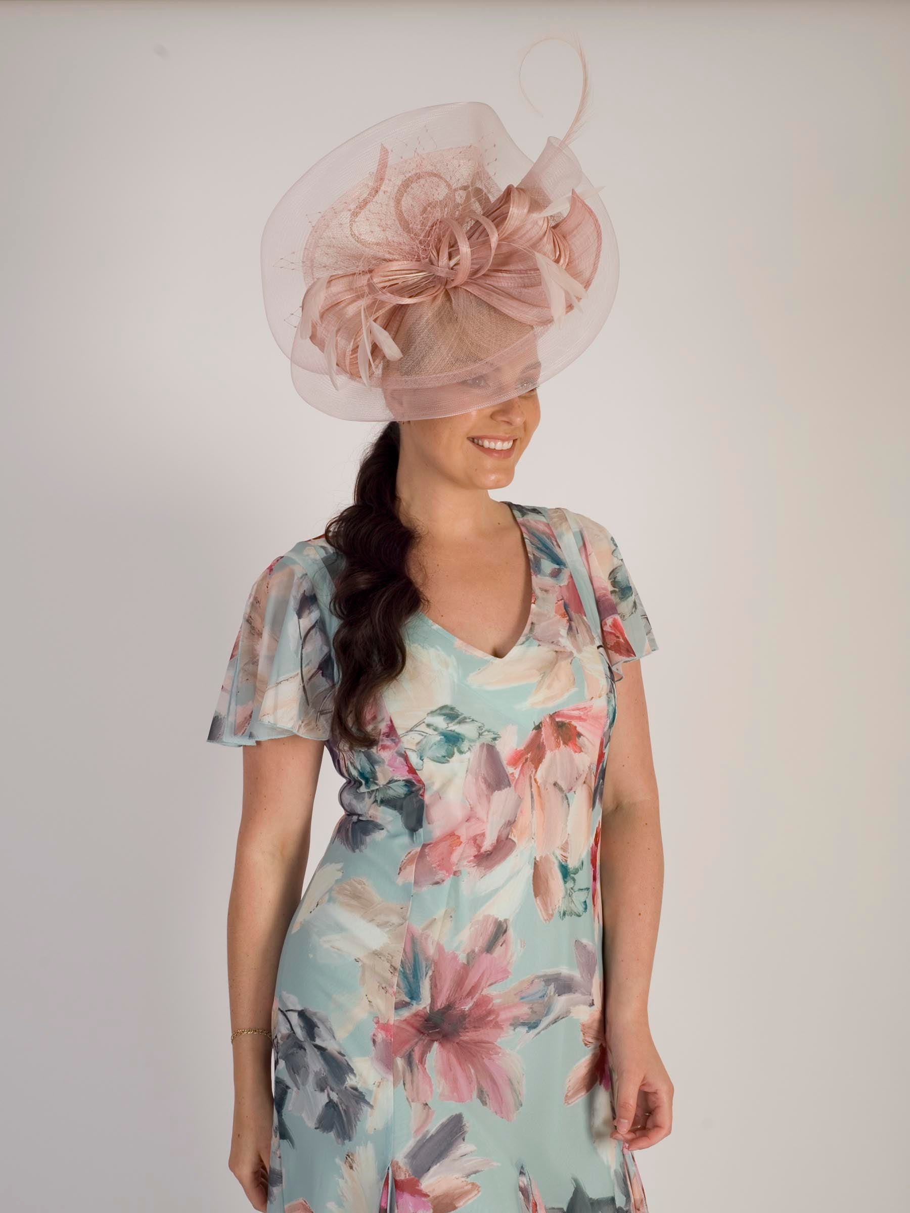 Rose Large Fascinator with Large Bow