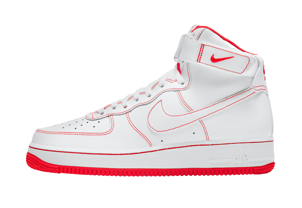 Volcán Barrio bajo almohadilla Nike Air Force 1 High "Red" – The Foot Planet