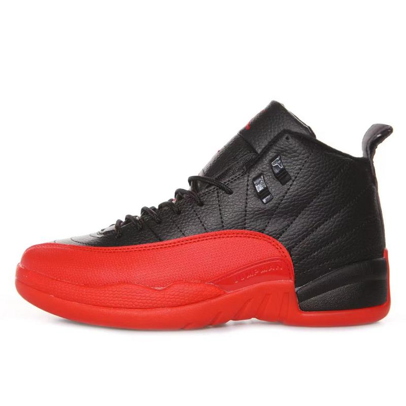 black n red jordan 12