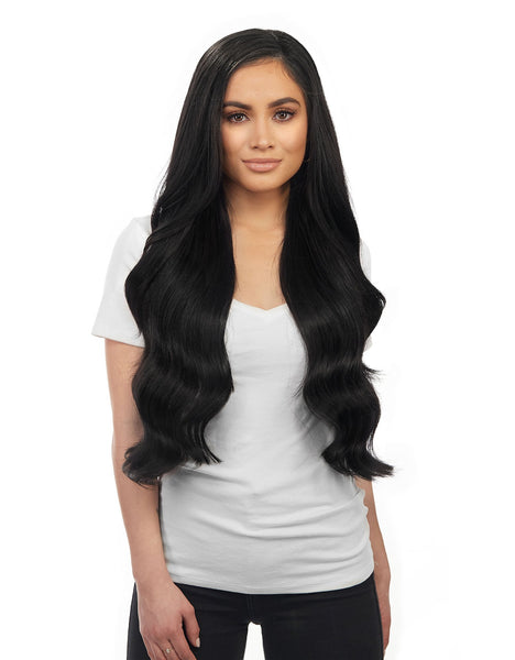 Bellami Silk Seam 260g 24 Jet Black 1 Hair Extensions