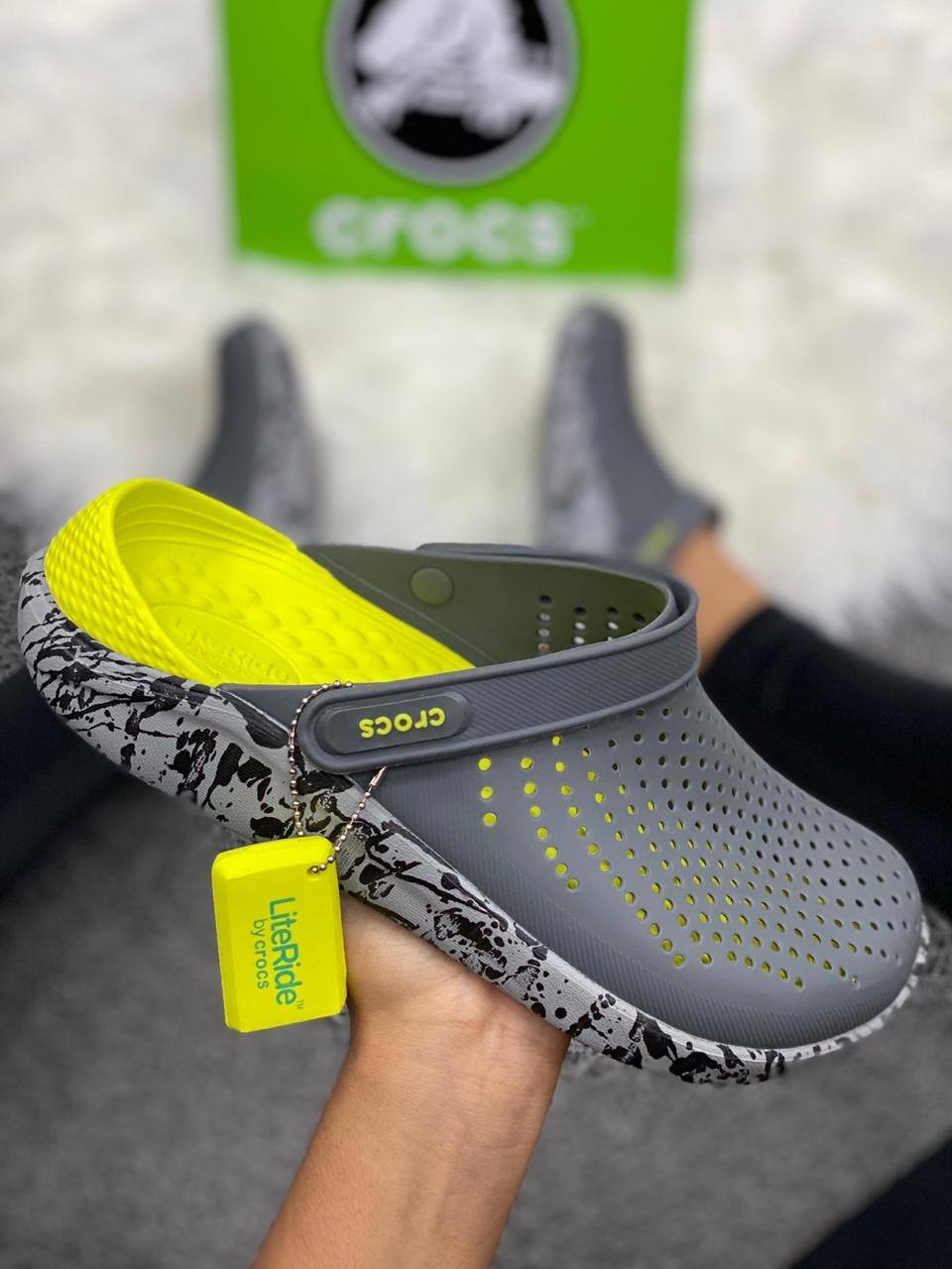 Scully puenting menta 🔥Crocs LiteRide - Verde Suela Diseño - Hombre – veinte doce