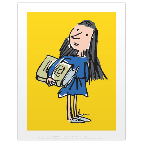 Matilda Print: Carrying Book