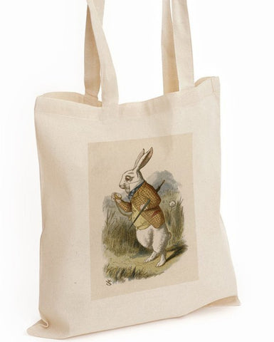 White rabbit tote