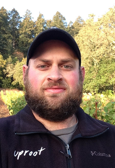 Uproot Wines Head Winemaker, Greg Scheinfeld, sporting his harvest beard #FearTheBeard http://bit.ly/1MDBoJg