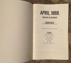 Michael Bussmann - April, 1888. A Murder & A Hanging - Book