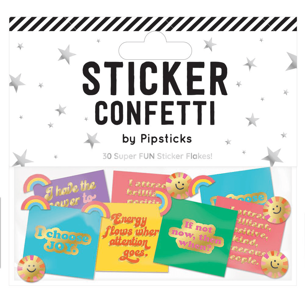 BES schroot Aanstellen Think Positive Sticker Confetti – Shop Sweet Lulu