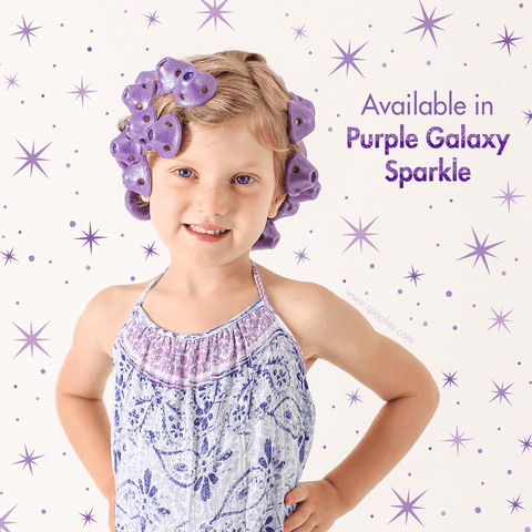 Spoolies Purple Sparkle Galaxy Hair Curler