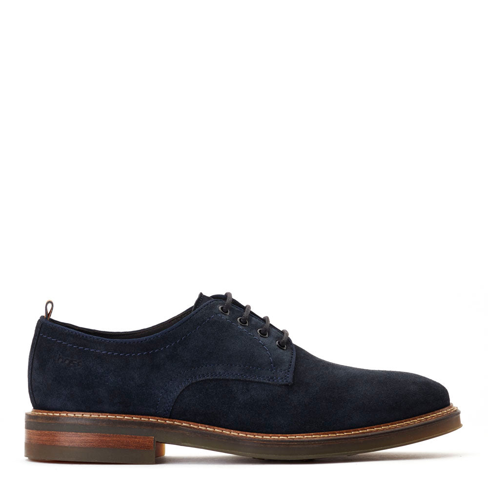 Base London Mens Tatra Suede Navy Suede Derby Shoes UK 11