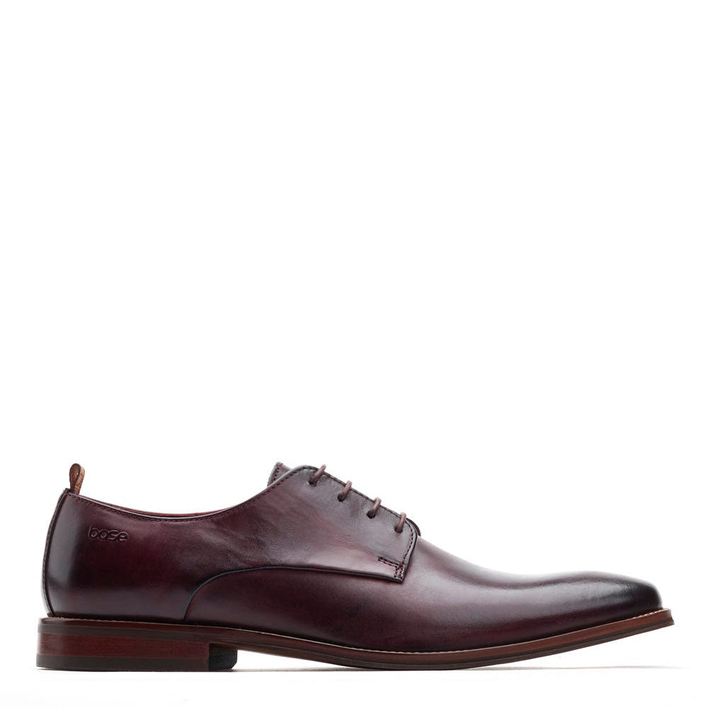 Base London Mens Marley Washed Bordo Formal Derby Shoe UK 12