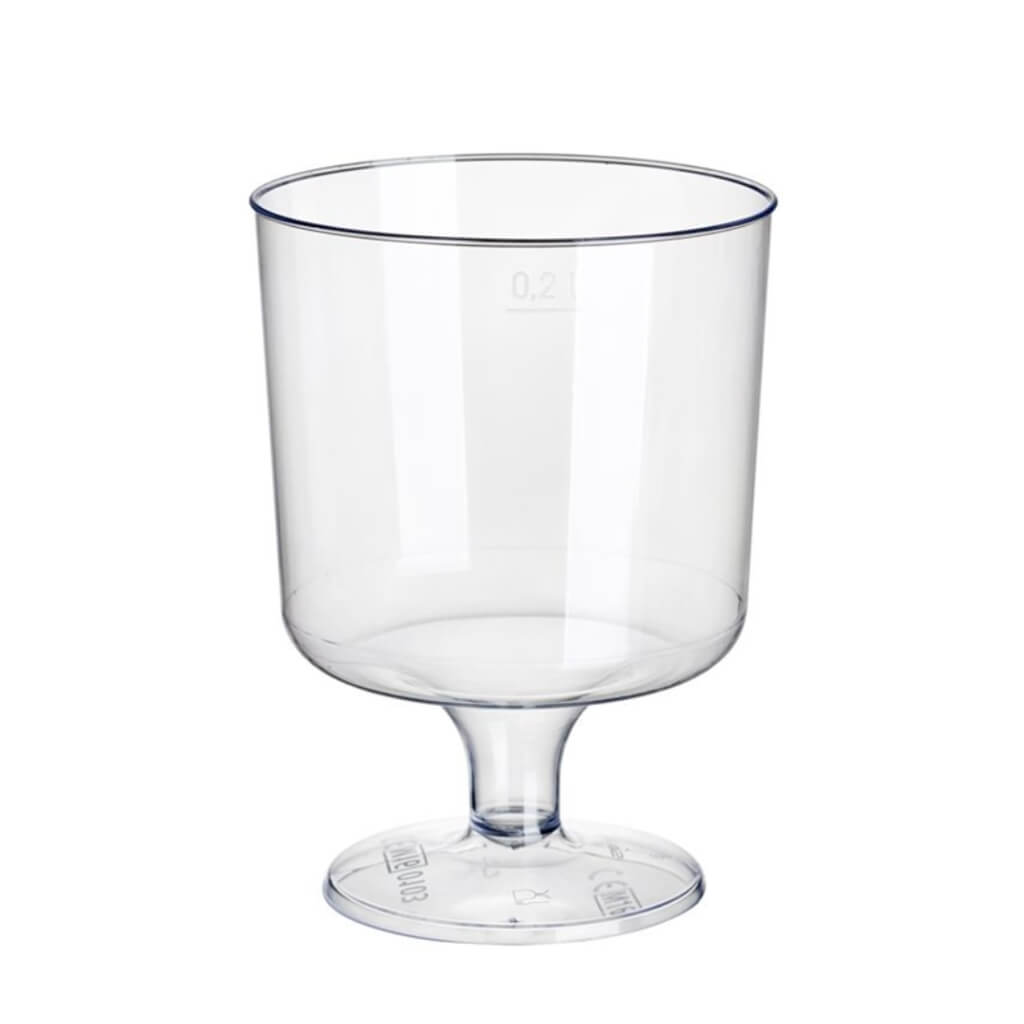 Papstar plastic wijnglazen 200ml glashelder | Glazen en (wegwerp) - WS Cookware wscookware.nl