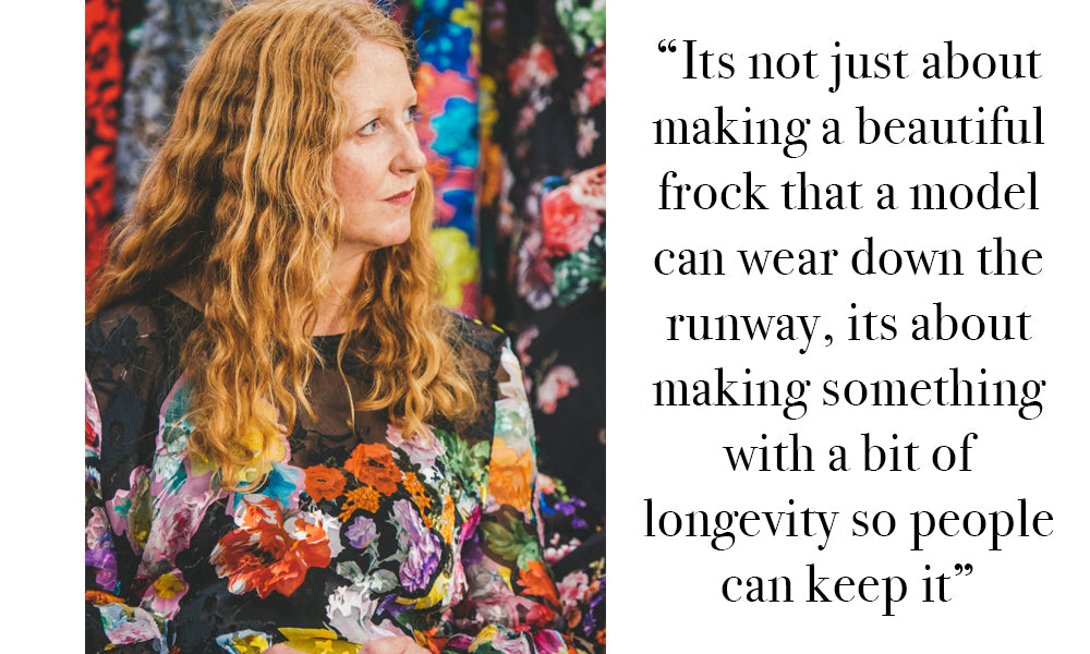 THEA BREGAZZI: ITS NOT JUST ABOUT MAKING A BEAUTIFUL FROCK THAT A MODEL CAN WEAR DOWN THE RUNWAY, ITS ABOUT MAKING SOMETHING WITH A BIT OF LONGEVITY SO PEOPLE CAN KEEP IT