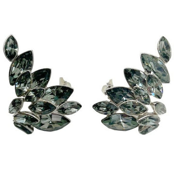 Christian Dior Christiandior Dior DIOR Earrings Metal Crystal Costume Jewelry Accessories Bijou Moss Green Leaf