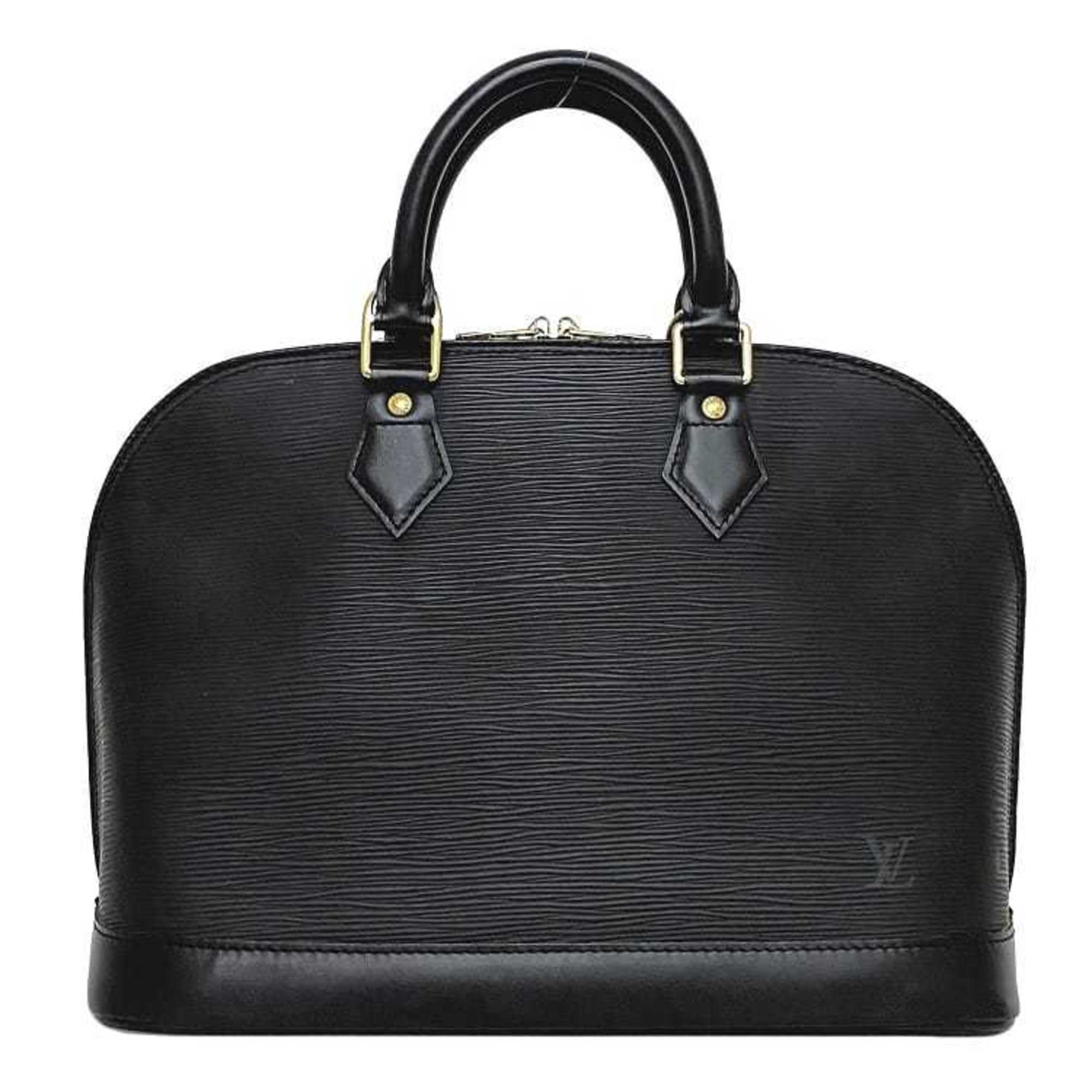 Louis Vuitton Alma PM Handbag Black EPI Leather Bag M52142 - Good