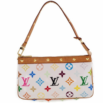 Louis Vuitton Pochette Accessoire M92649 Monogram Multicolor White SL0094 Women's Pouch