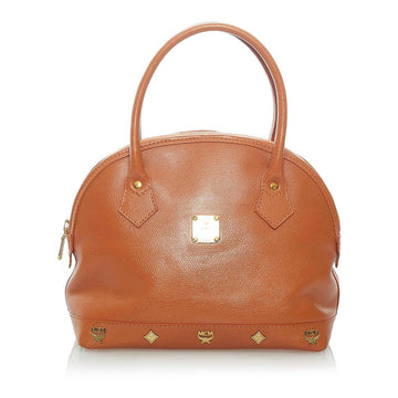 MCM Handbag Brown Leather Ladies