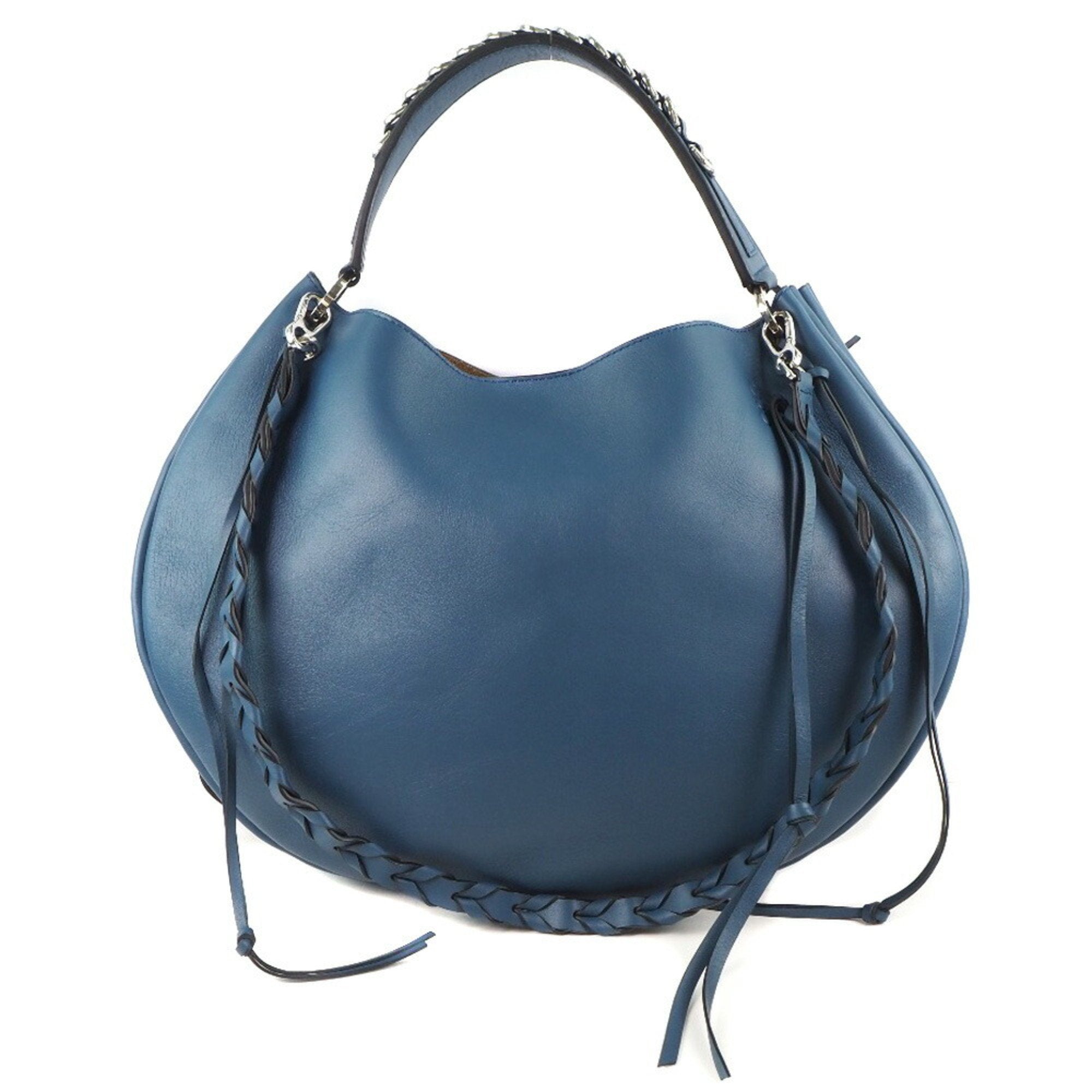 Loewe Fortune Hobo 3WAY Shoulder 326.62.P66 Calf Navy Women's Bag A+ R