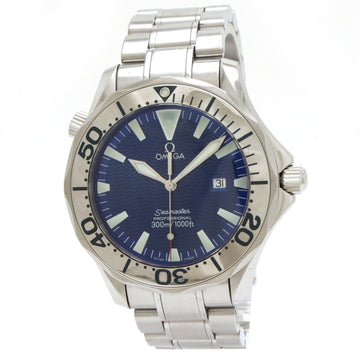 Omega Seamaster Professional 300m Diver Blue Dial Men's Quartz Wristwatch 2265.80