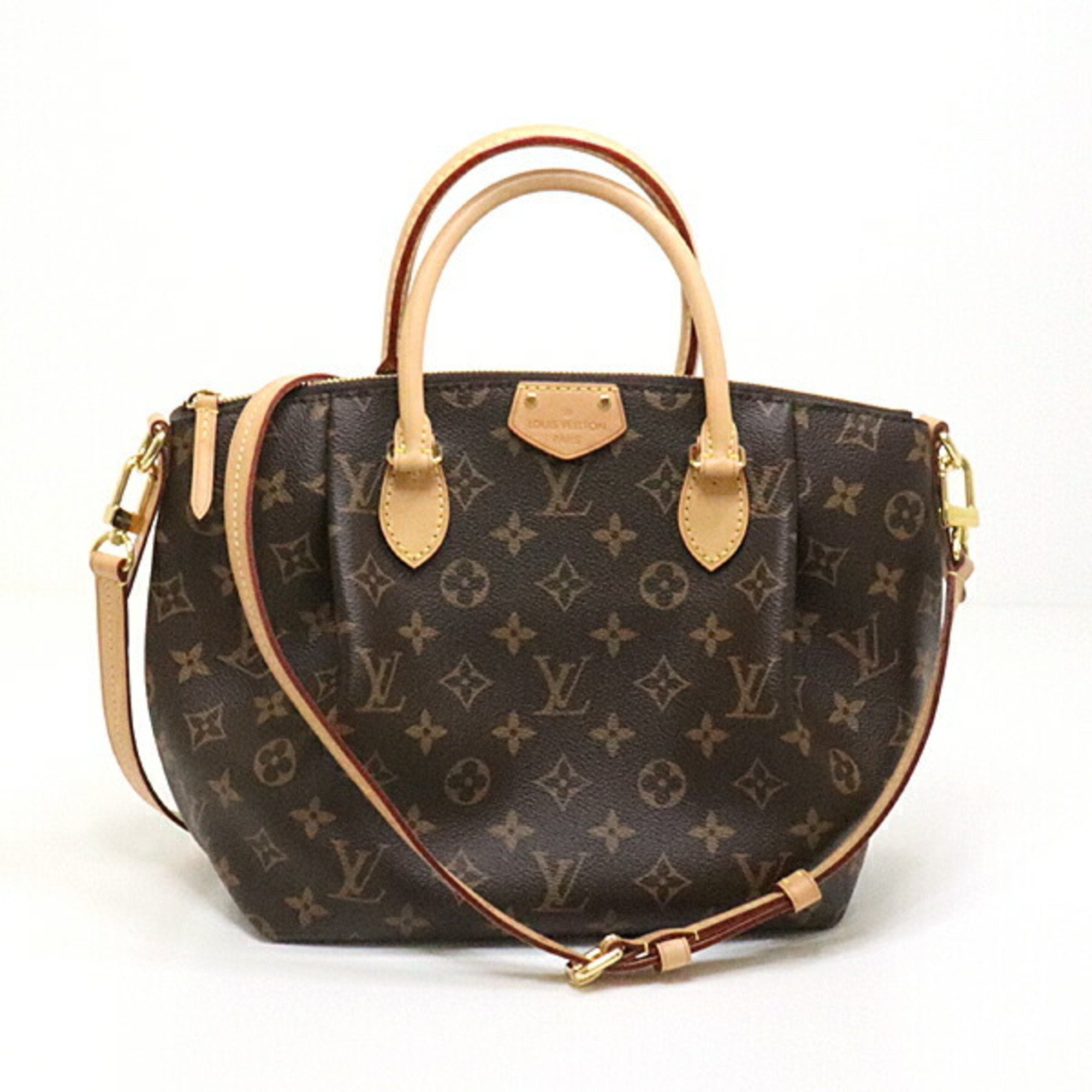 Authentic Louis Vuitton Monogram Turenne PM Satchel Shoulder Handbag M48813