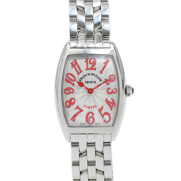 Franck Muller Tonneau Curvex Women's Silver Dial SS Quartz 1752BQZ AC