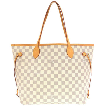 Louis Vuitton Damier Azur Neverfull MM N51107 Tote Bag